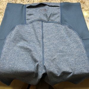 Shady blue biker fitted shorts